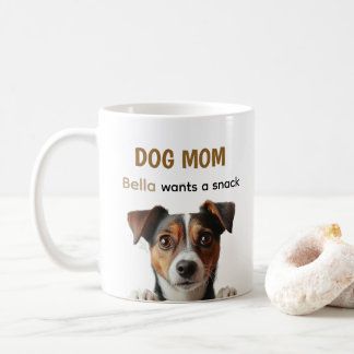 Dog Mom Cute Puppy Coffee Quote Design Kaffeetasse
