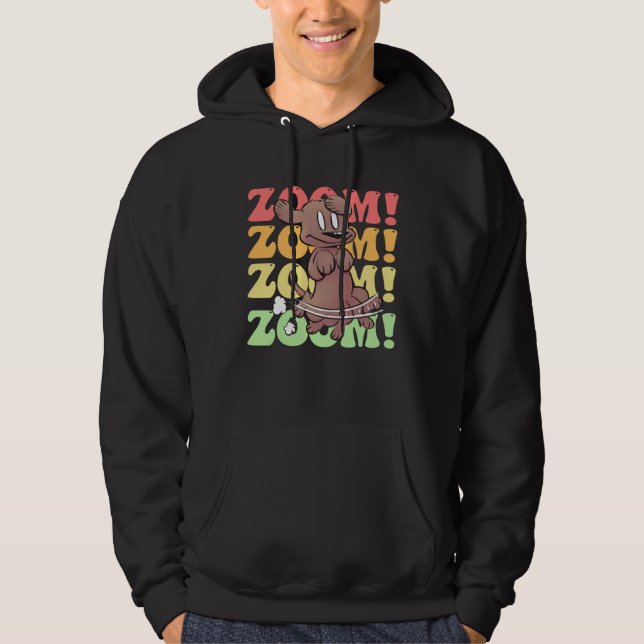 Dog Mom Dad Zoomies Dog Hoodie (Vorderseite)