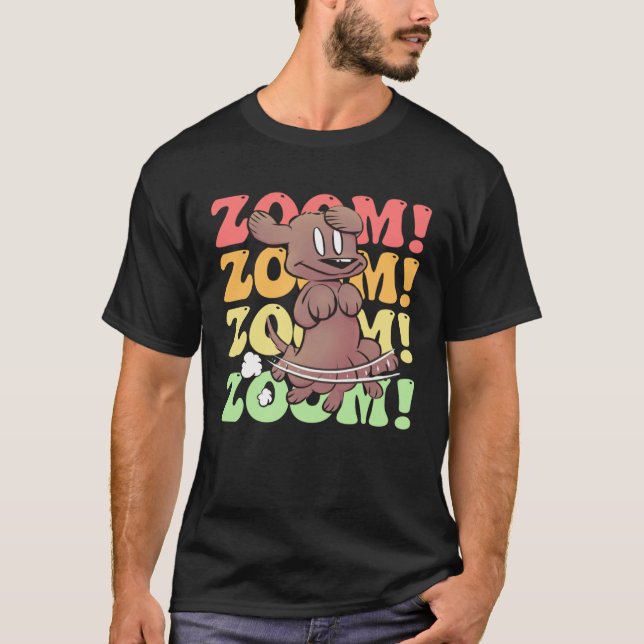 Dog Mom Dad Zoomies Dog T-Shirt (Vorderseite)
