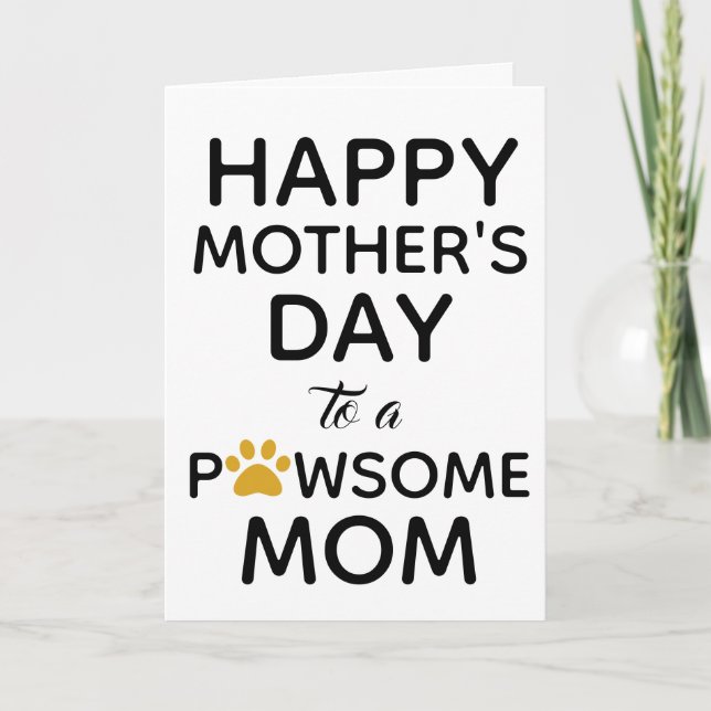Dog Mom Mother's Day Karte (Vorderseite)