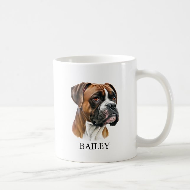 Dog mom personalized with picture and name Mug Kaffeetasse (Rechts)