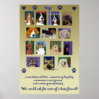 Dog Montage Poster