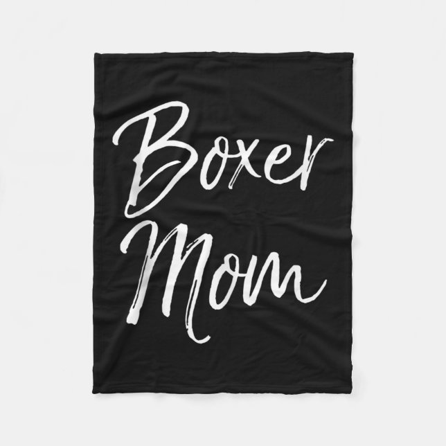 Dog Mother Gift Boxing Mother's Day Quote Cute Box Fleecedecke (Vorderseite)