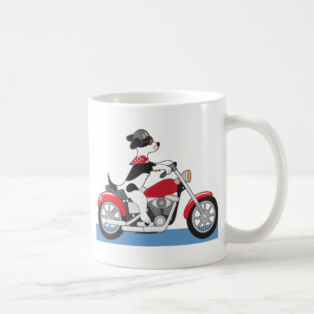 Dog Motorrad Kaffeetasse (Rechts)
