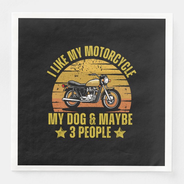 Dog Motorrad Serviette (Vorderseite)