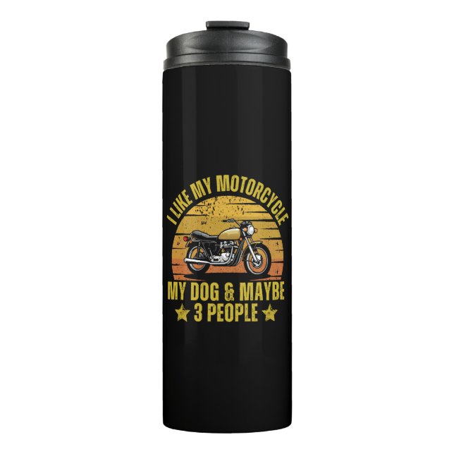 Dog Motorrad Thermosbecher (Vorderseite)
