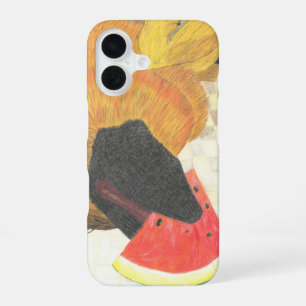 Dog-Mund-Wassermelone-Handy-Fall iPhone 16 Hülle