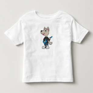Dog Musician Gitarre Kleinkind T-shirt