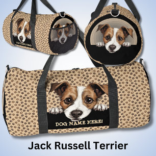 Dog Name, Ihr Name, Jack Russell Terrier hinzufüge Duffle Bag