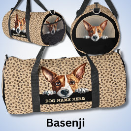 Dog-Name oder Ihr Name, Basenji hinzufügen Duffle Bag