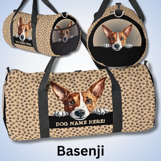 Dog-Name oder Ihr Name, Basenji hinzufügen Duffle Bag (Von Creator hochgeladen)