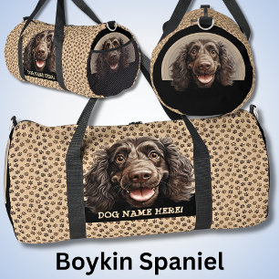Dog-Name oder Ihr Name, Boykin Spaniel Duffle Bag