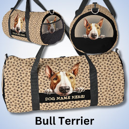 Dog-Name oder Ihr Name, Bull Terrier hinzufügen Duffle Bag