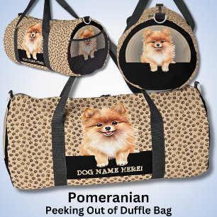 Dog-Name oder Ihr Name, Spitz hinzufügen Duffle Bag