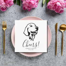 Dog Napkins Wedding Serviette