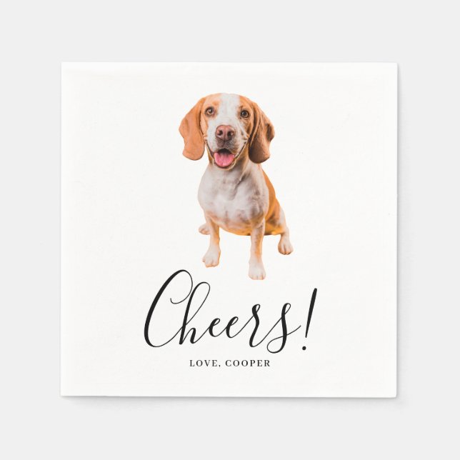 Dog Napkins Wedding Serviette (Vorderseite)