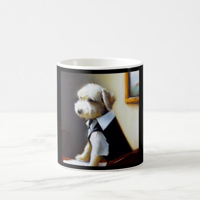 Dog Newspaper Editor Kaffeetasse (Mittel)