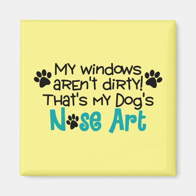 Dog Nose Art Magnet (Vorne)