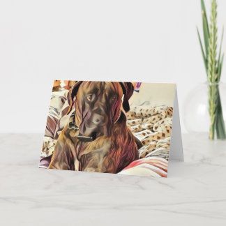 Dog Notecard Karte