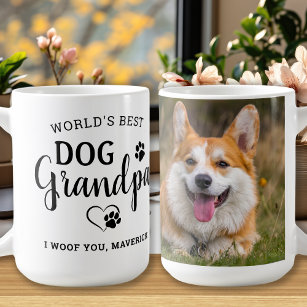 Dog Opa Paw Drucken Personalisiertes Pet-Foto Kaffeetasse