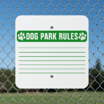 Dog Park Rules Facility Property