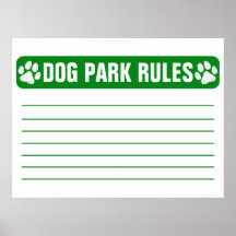 Dog Park Rules Facility Property