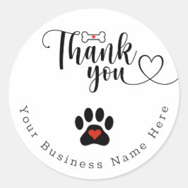 Dog Paw Custom Danke Stickers