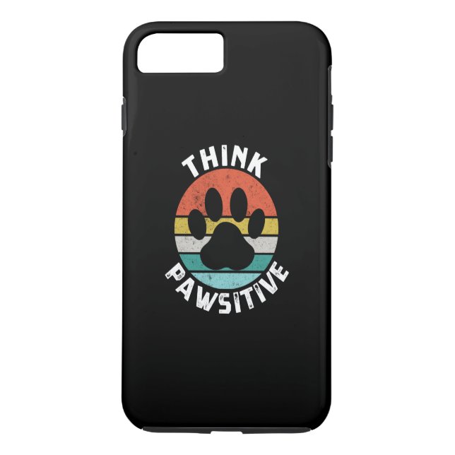 Dog Paw denken Pawsitive Hündin Lover Case-Mate iPhone Hülle (Rückseite)