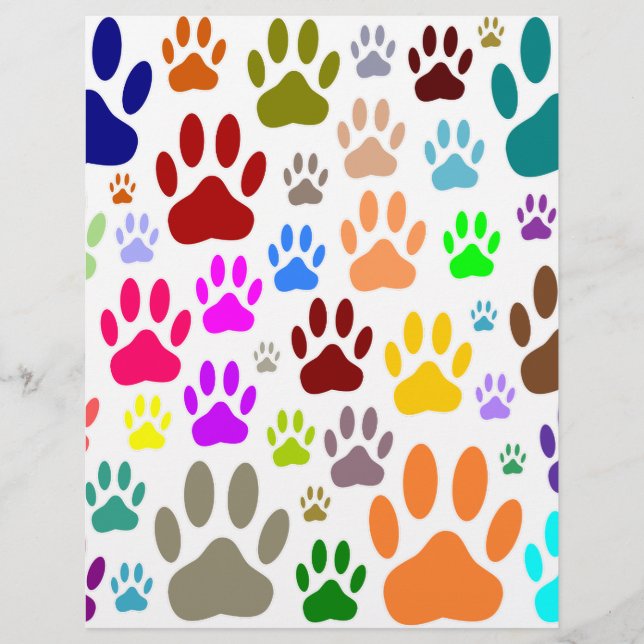 Dog Paw druckt überall (Vorderseite)