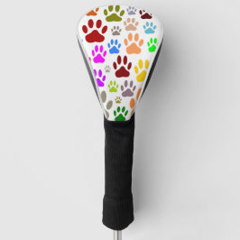 Dog Paw druckt überall Golf Headcover