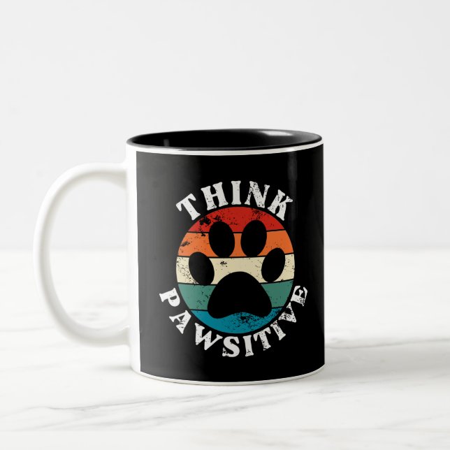 Dog Paw für pawsitiv Zweifarbige Tasse (Links)