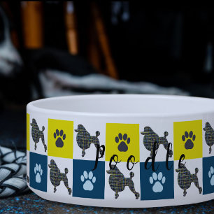 Dog & Paw Gelb & Blauer Hundeschüssel Napf