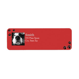 Dog Paw Labels