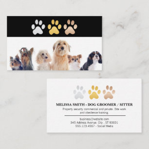 Dog Paw Logos   Tiere Visitenkarte