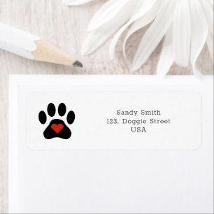 Dog Paw mit Herz