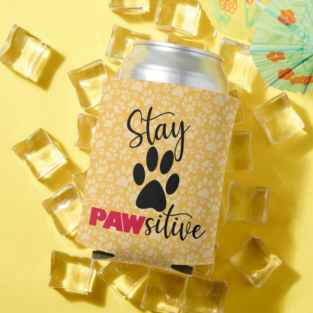 Dog Paw Motivierend Puff Dosenkühler (In Situ Sommer)
