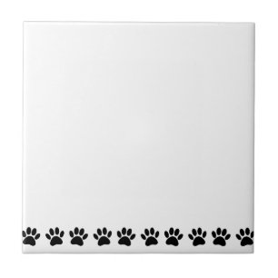 Dog Paw Muster Fliese