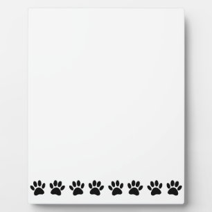 Dog Paw Muster Fotoplatte