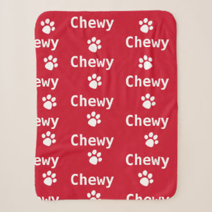 Dog Paw Name Red White Sherpadecke