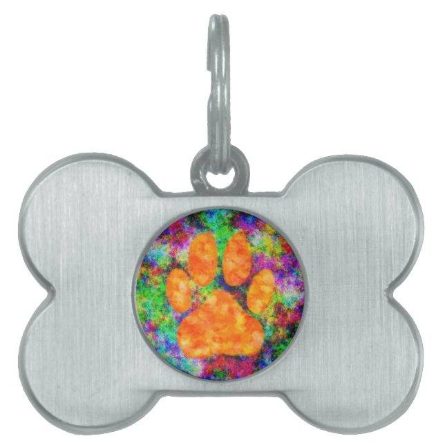 Dog Paw Print Aquarell Tiermarke (Vorderseite)