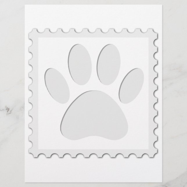 Dog Paw Print Cout (Vorderseite)