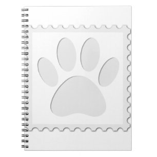 Dog Paw Print Cout Notizblock