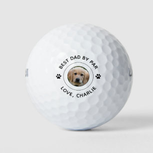 Dog Paw Print Foto Text Golf Pub Bester Vater Par Golfball