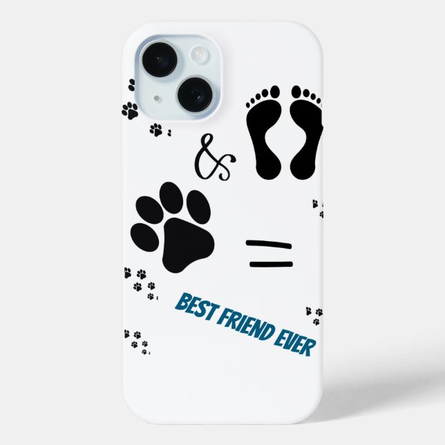 Dog Paw print - Haustier & menschlicher Ausdruck Case-Mate iPhone Hülle (Rückseite)