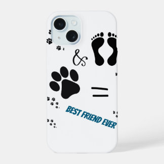 Dog Paw print - Haustier & menschlicher Ausdruck iPhone 15 Hülle