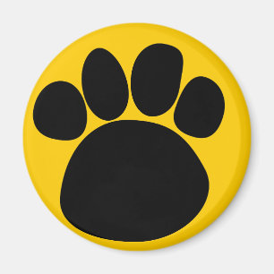 Dog Paw Print in das Paw Magnet