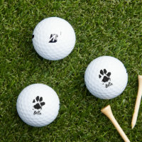 Dog Paw Print Individuelle Name Signatur