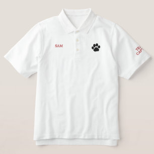 Dog Paw Print mit Personalisiertem Text