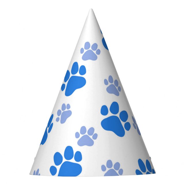 Dog Paw Print Simple Animal Lover Cute Puppies Partyhütchen (Vorderseite)