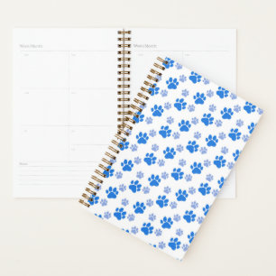 Dog Paw Print Simple Animal Lover Cute Puppies Planer